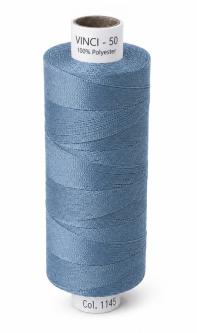 VINCI DENIM 50 Premium Jeansgarn 200 m – starker Jeansfaden für Denim, Stepp- & Ziernähte 1145