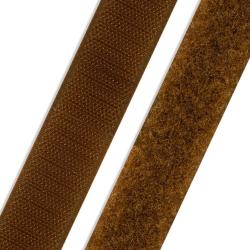 Klettband & Flauschband 20mm zum Annähen verschiedene Farben 570 - braun