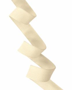 Farbiges Gummiband Standard 20mm Meterware 842 - creme