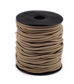 Gummiband Elastische Kordel 3mm - Gummikordel Meterware 573 - beige