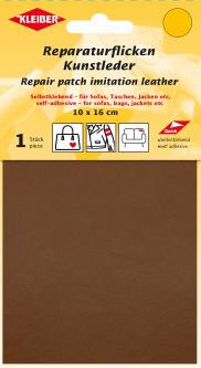 KLEIBER KUNSTLEDER Reparaturflicken 10 x 16cm 568 - tabak