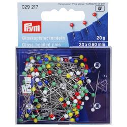 PRYM Glaskopfnadeln ST 0,60 x 30 mm bunt 