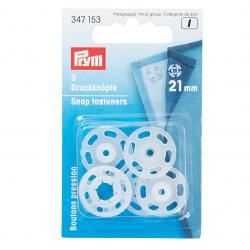 PRYM Annäh-Druckknöpfe KST 21 mm transparent 