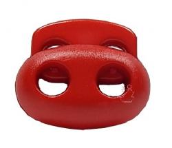 Kordelstopper Oval 2-Loch 820 - rot
