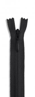 YKK Reißverschluss Nahtverdeckt 60cm - Nahtfein verschiedene Farben 580 - schwarz