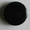 Kunststoff Knopf schwarz rund 15mm 