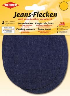 Kleiber Jeans Aufbügel Flecken oval 2 St. dunkelblau 058 - marine