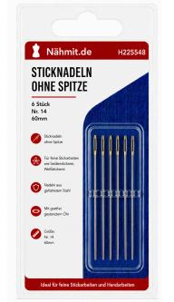 Sticknadeln ohne Spitze Nr. 14 Größe - 14