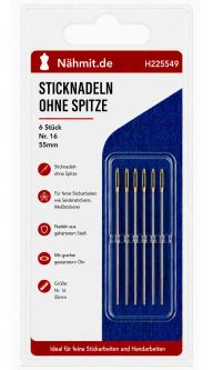 Sticknadeln ohne Spitze Nr. 16 Größe - 16