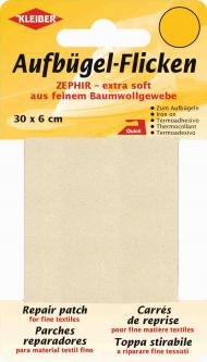 Kleiber Baumwoll Aufbügelflicken creme 841 - wollweiss