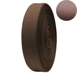 50m Rolle Baumwoll Nahtband Köperband 30mm BRAUN - ABVERKAUF 570 - braun | 30mm