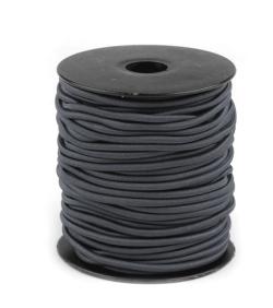 Gummiband Elastische Kordel 3mm - Gummikordel Meterware 182 - dunkelgrau