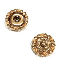 Exclusiv Annäh Druckknopf 15mm gold 15mm - gold