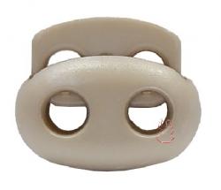 Kordelstopper Oval 2-Loch 573 - beige