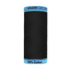 AMANN Baumwolle Nähgarn 500m / Farbe: Schwarz 4000 - schwarz