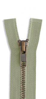 YKK Altmessing Metall Reißverschluss teilbar 561 - schlamm