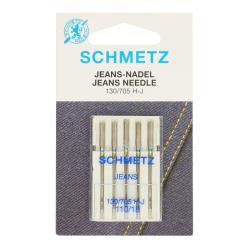 SCHMETZ - Jeansnadeln 130/705J - 5 Nadeln - 110er 
