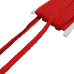 Elastisches Einfassband mit Bogenkante - rot 820 - rot