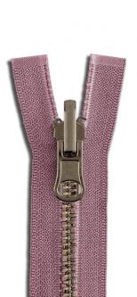 YKK Altmessing Metall Wende Reißverschluss teilbar 069 - pastellviolett