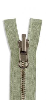 YKK Altmessing Metall Wende Reißverschluss teilbar 561 - schlamm