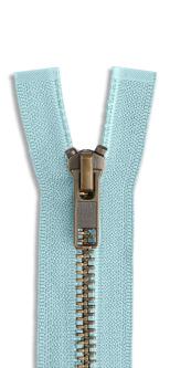 YKK Metall Reißverschluss nicht teilbar babyblau - 543 543 - babyblau