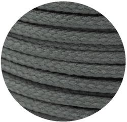 Baumwoll Kordel Anorakkordel - geflochten 075 - kohle