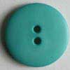 Kunststoff Knopf grün rund 18mm / 2-Loch 