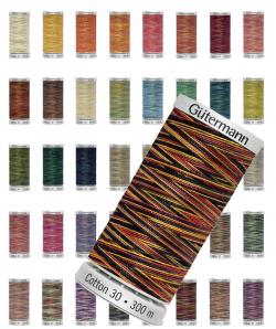 Gütermann Maschinen Quiltgarn Cotton 30 MULTICOLOR 