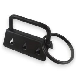 Schlüsselband Rohlinge 25mm Ø mit Schlüsselring 25mm - schwarz