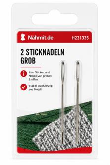 Grobe Sticknadeln (Knitters) 2 Stück 