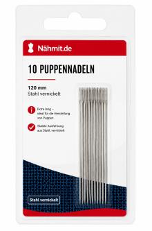 Extra lange Puppennadeln 10St. / 120mm lang 