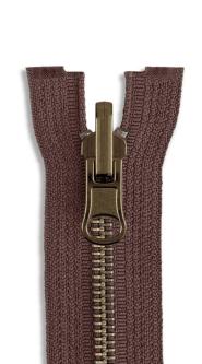 SPEZIAL Extra Stark Metall Motorrad WENDE - Reißverschluss teilbar 570 - braun