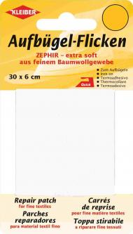Kleiber Baumwoll Aufbügelflicken weiss 501 - weiss