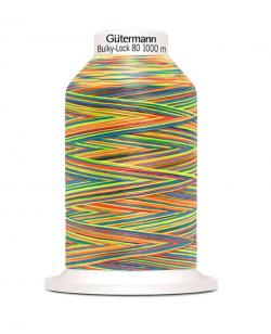 Gütermann Bulky-Lock 80 Bauschgarn Multicolor 1000m Rolle 9822