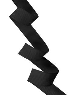 Farbiges Gummiband Standard 20mm Meterware 580 - schwarz