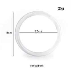 1 Taschengriff Kunststoff Ring - transparent 1002