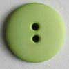Kunststoff Knopf grün rund 15mm / 2-Loch 