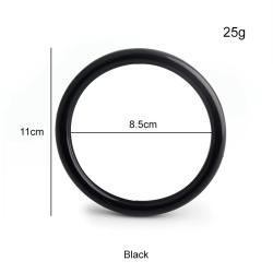 1 Taschengriff Kunststoff Ring - schwarz 1001