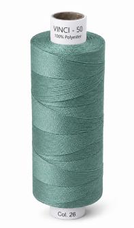 VINCI DENIM 50 Premium Jeansgarn 200 m – starker Jeansfaden für Denim, Stepp- & Ziernähte 0026