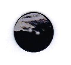 Perlmutt Knopf schwarz rund 2-loch 23mm 