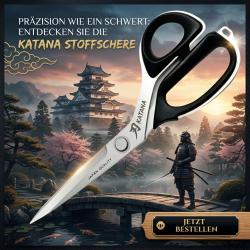 KATANA Premium Schneiderschere Ergonomisch, langlebig & ultrascharf 