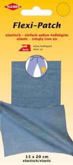 KLEIBER FLEXI PATCH elastische Aufbügelflicken - 15x20cm Helles-Jeansblau