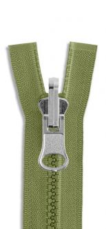 YKK Vislon Kunststoff Wendereißverschluss teilbar 011 - olivegelb