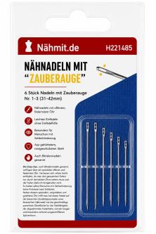 Nähnadeln mit Zauberauge 6 Stück 