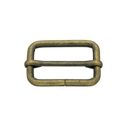 Schieber Gurtversteller 25mm METALL altmessing 25mm - altmessing