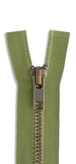 YKK Metall Reißverschluss nicht teilbar olivgelb - 011 011 - olivegelb