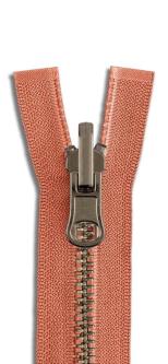 YKK Altmessing Metall Wende Reißverschluss teilbar 061 - hummer
