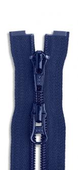 YKK 2-Wege Spiral Kunststoff Reißverschluss Zweiwege teilbar 058 - marine