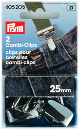 PRYM Combi-Clips ST 25 mm silberfarbig 