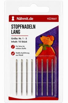 Stopfnadeln lang 10 Stück Nr. 1 - 5 